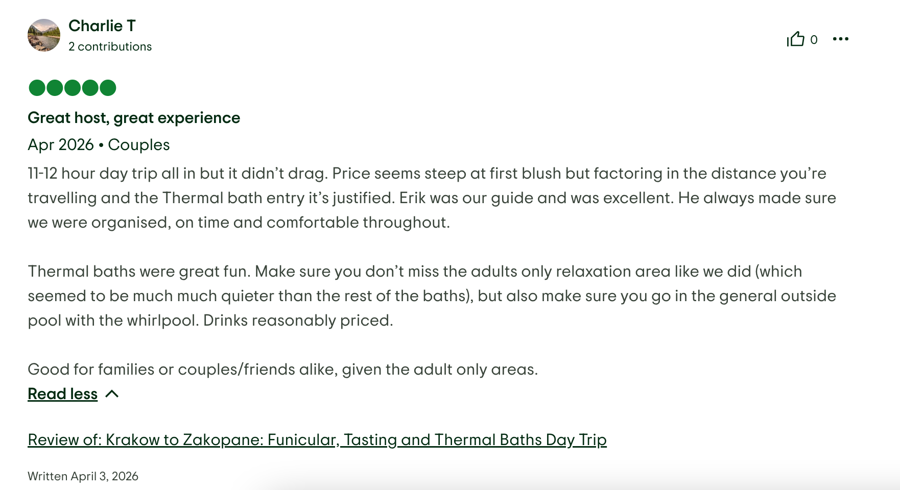 TripAdvisor review 13